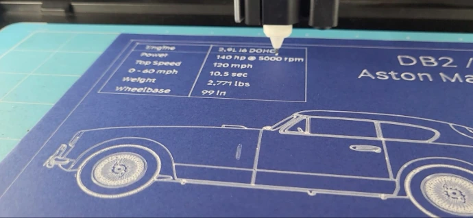 Explore a premium DB2/4 Aston Martin blueprint artwork made with real ink on A4 paper. This classic car wall art is available with Wood, White, or Black frames and is perfect for Aston Martin fans, car collectors, and luxury automotive décor.