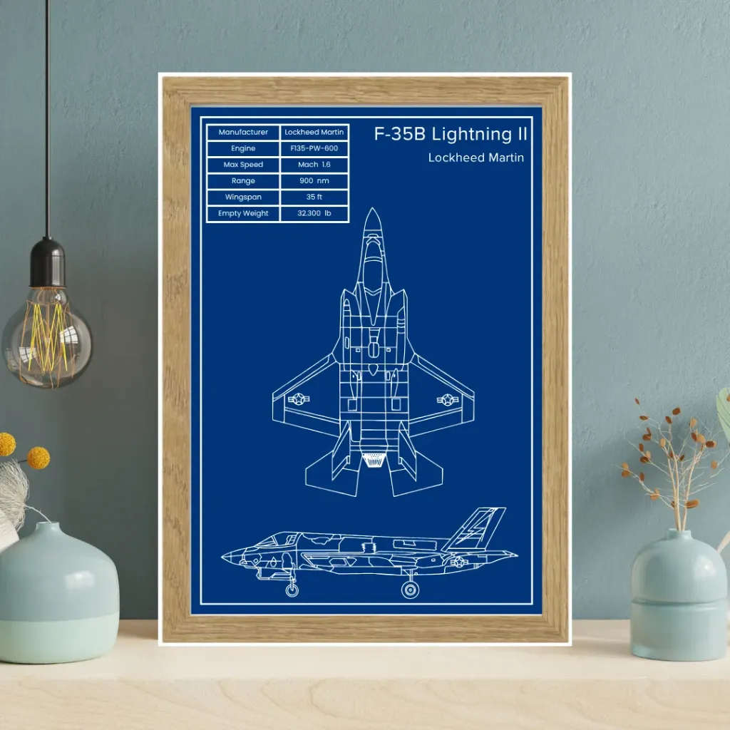 F-35B Lightning II (Lockheed Martin) – A4 (Wood)