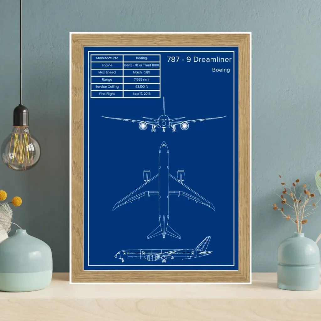 Boeing 787-9 Dreamliner (Wood)